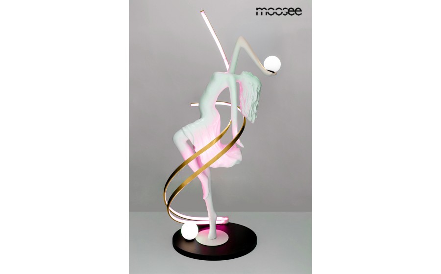 Expo MOOSEE lampa podłogowa DANCING QUEEN biała