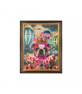 Expo Obraz NEON BULLDOG BALOON 80x100 cm