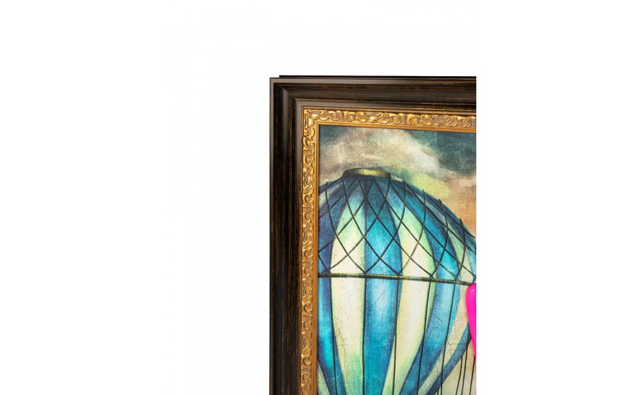 Expo Obraz NEON BULLDOG BALOON 80x100 cm