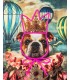 Expo Obraz NEON BULLDOG BALOON 80x100 cm