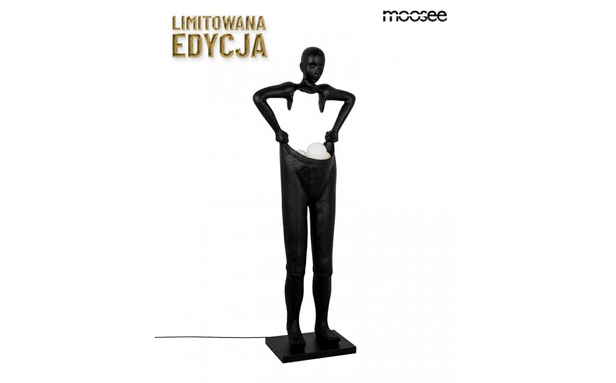 Expo MOOSEE lampa podłogowa HUMAN HOUDINI czarna