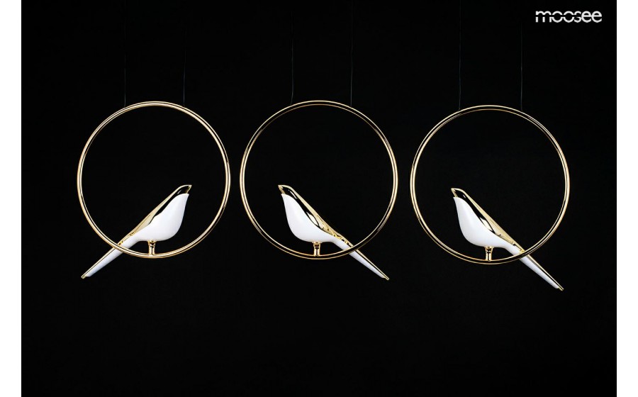 Expo MOOSEE lampa wisząca BIRD LINE złota