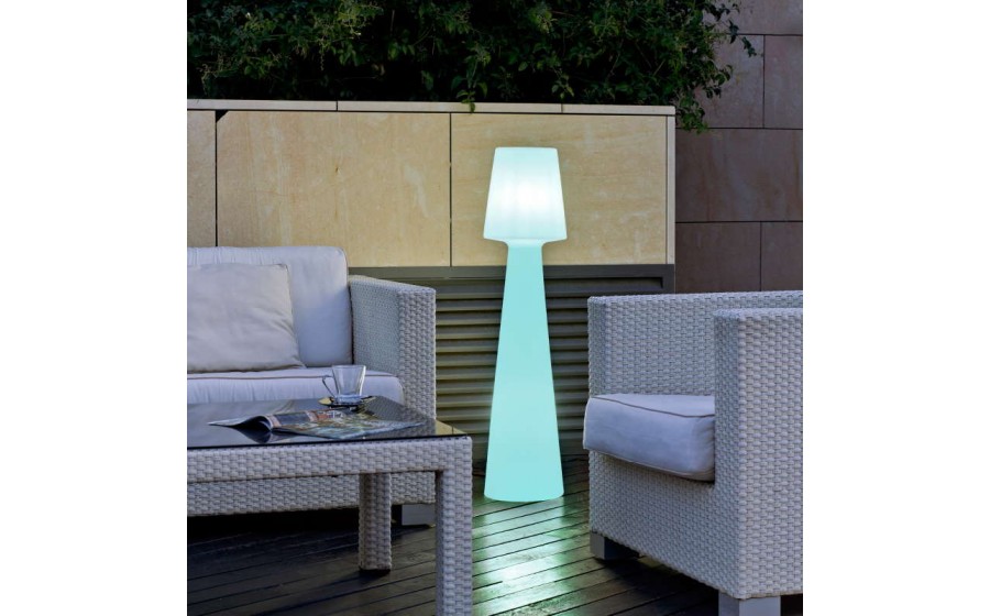 Expo NEW GARDEN lampa podłogowa LOLA 110 BATTERY biała