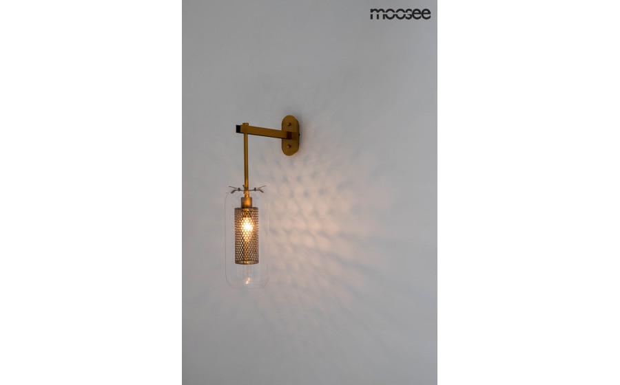Expo MOOSEE lampa ścienna LAMPION złota