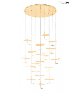 Expo MOOSEE lampa wisząca LEAFS DISC złota
