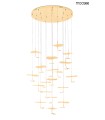 Expo MOOSEE lampa wisząca LEAFS DISC złota