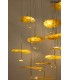 Expo MOOSEE lampa wisząca LEAFS DISC złota