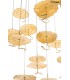 Expo MOOSEE lampa wisząca LEAFS DISC złota