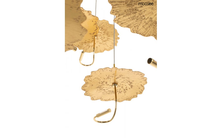 Expo MOOSEE lampa wisząca LEAFS DISC złota
