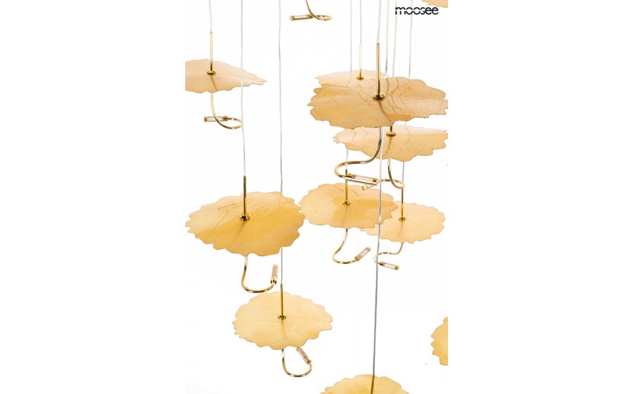 Expo MOOSEE lampa wisząca LEAFS DISC złota