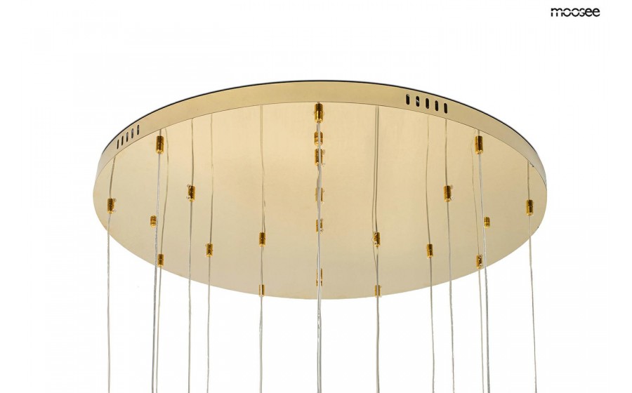 Expo MOOSEE lampa wisząca LEAFS DISC złota