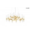 Expo MOOSEE lampa wisząca TUBS 18 złota