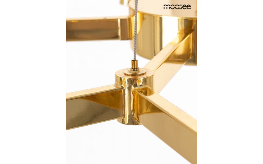 Expo MOOSEE lampa wisząca TUBS 18 złota
