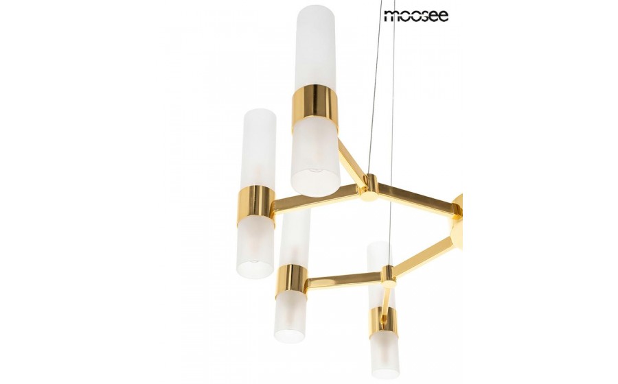 Expo MOOSEE lampa wisząca TUBS 18 złota