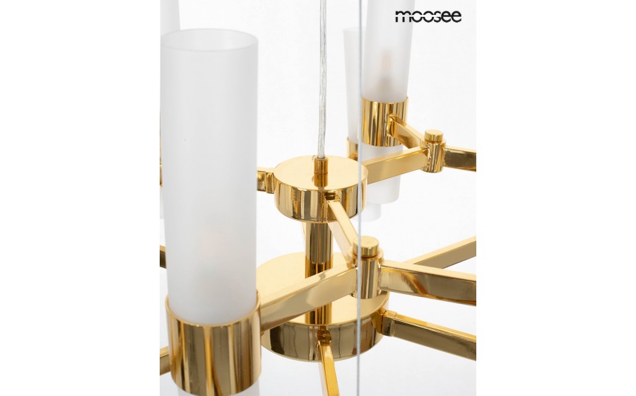Expo MOOSEE lampa wisząca TUBS 18 złota