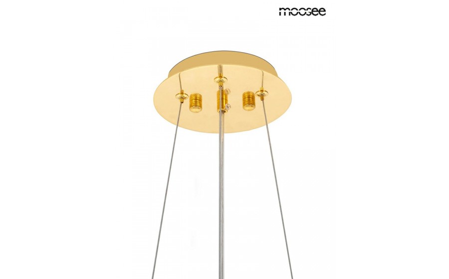 Expo MOOSEE lampa wisząca TUBS 18 złota