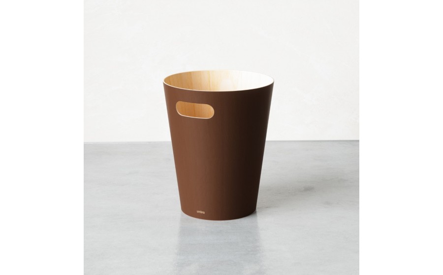 Expo UMBRA kosz na śmieci WOODROW - espresso