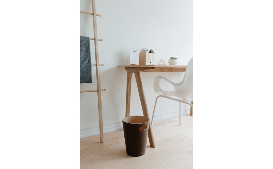 Expo UMBRA kosz na śmieci WOODROW - espresso