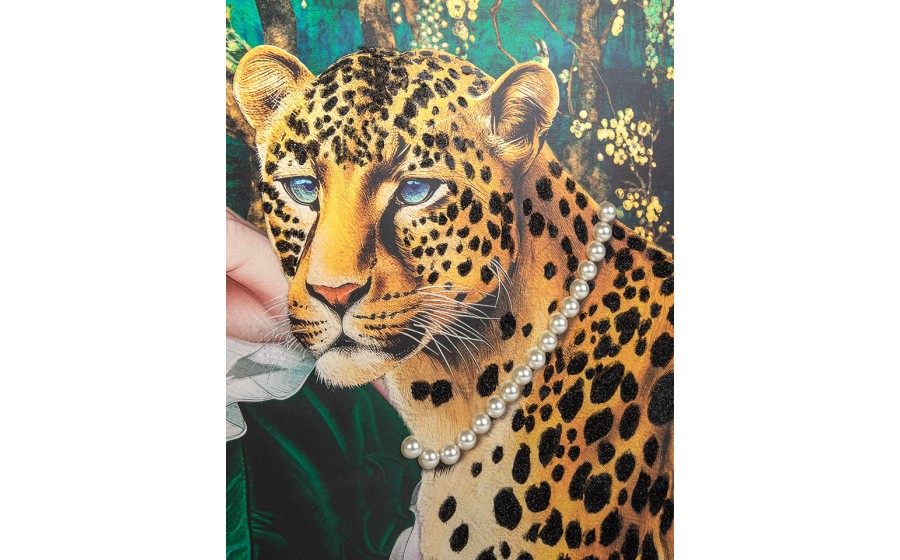 Expo Obraz PEARLS LEOPARD 150x120 cm