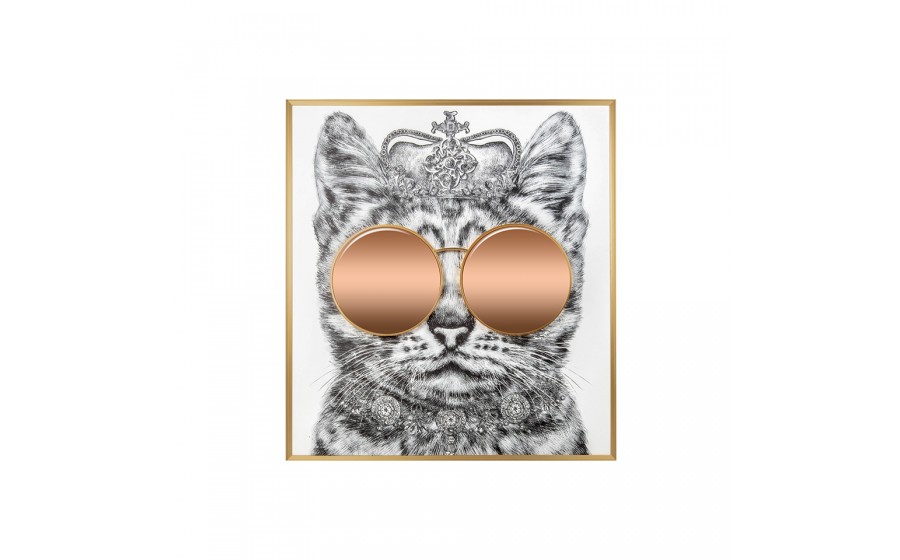 Expo Obraz KING CAT 118x130 cm