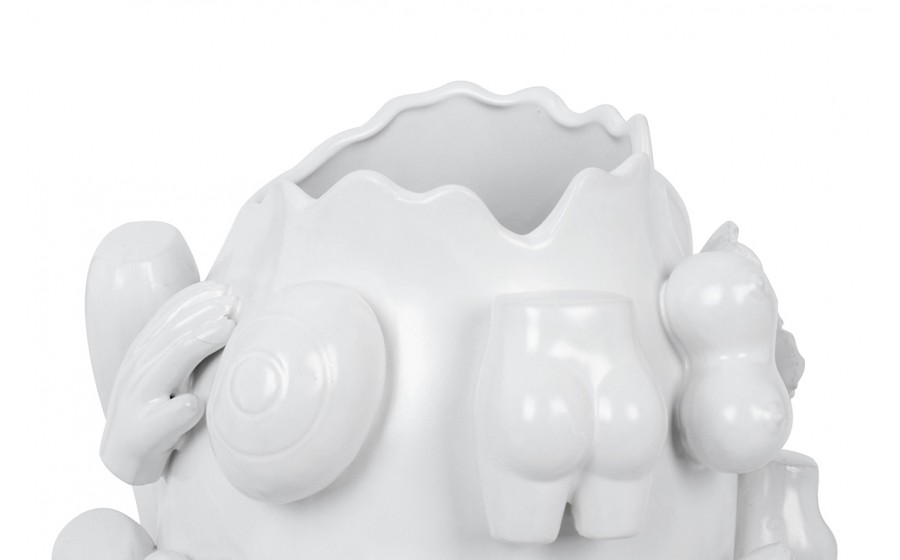 Expo KARE wazon dekoracyjny BODY PARTS 37cm biały