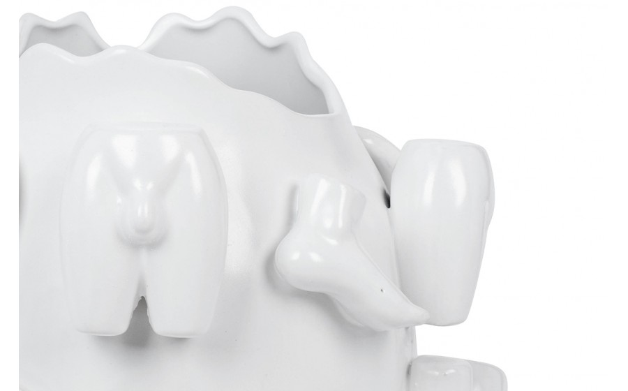 Expo KARE wazon dekoracyjny BODY PARTS 37cm biały