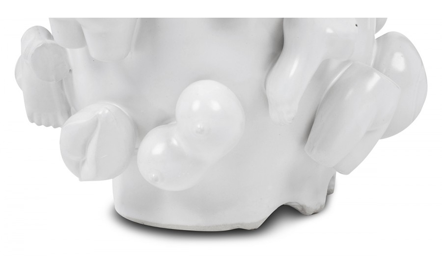 Expo KARE wazon dekoracyjny BODY PARTS 37cm biały