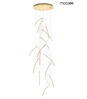 Expo MOOSEE lampa wisząca TULIPPE 14 DISC złota