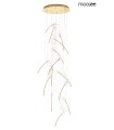 Expo MOOSEE lampa wisząca TULIPPE 14 DISC złota