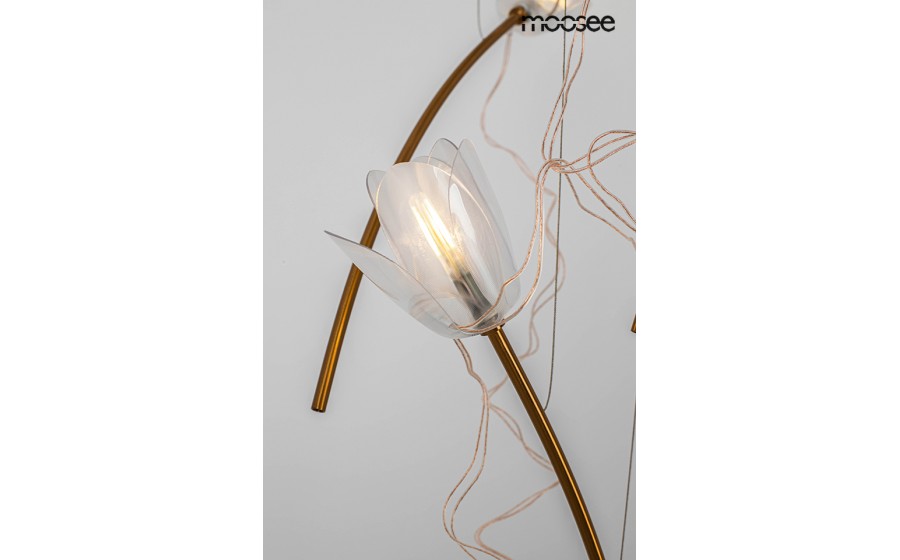 Expo MOOSEE lampa wisząca TULIPPE 14 DISC złota