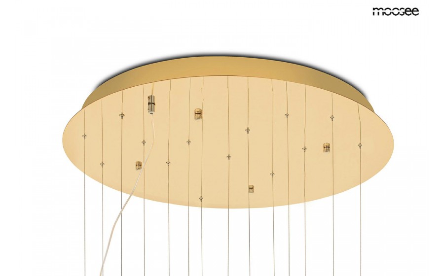 Expo MOOSEE lampa wisząca TULIPPE 14 DISC złota