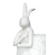 Expo KARE lampa stołowa RABBIT FUR 50 cm  biała / srebrna
