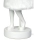 Expo KARE lampa stołowa RABBIT FUR 50 cm  biała / srebrna