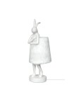 Expo KARE lampa stołowa RABBIT FUR 50 cm  biała / srebrna