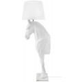Expo Lampa podłogowa KOŃ HORSE STAND M biała  - włókno szklane