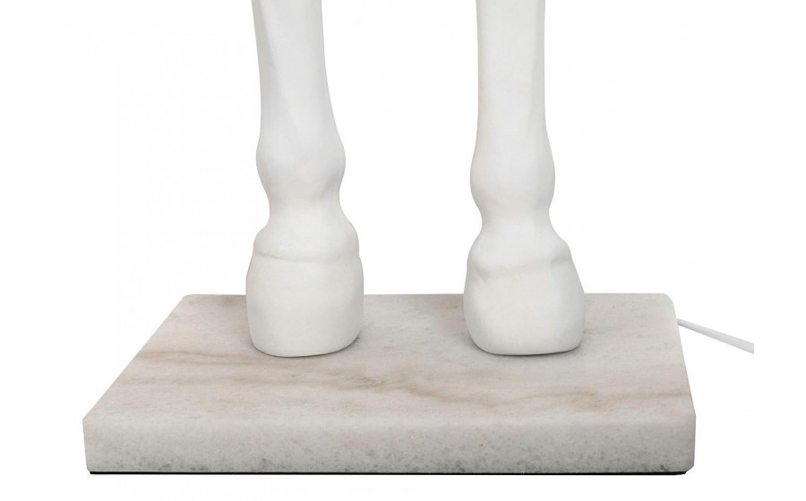 Expo Lampa podłogowa KOŃ HORSE STAND M biała  - włókno szklane