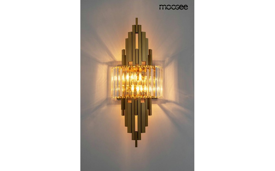 Expo MOOSEE lampa ścienna TOWERS złota