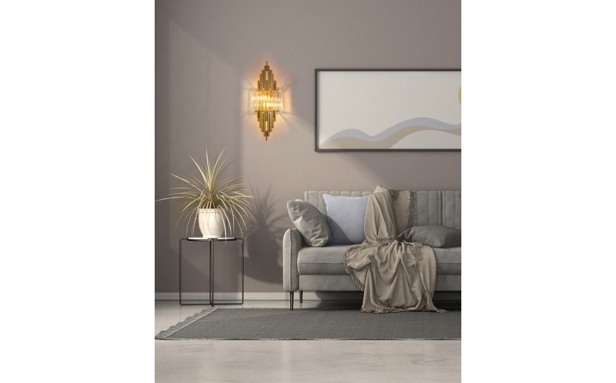 Expo MOOSEE lampa ścienna TOWERS złota