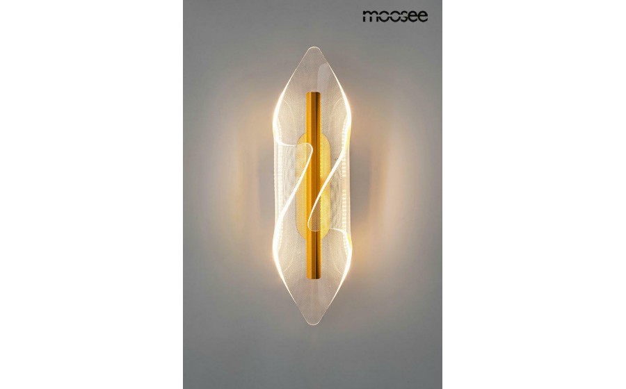 Expo MOOSEE lampa ścienna FROST złota