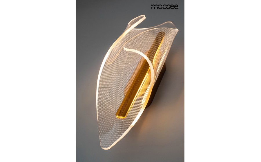 Expo MOOSEE lampa ścienna FROST złota