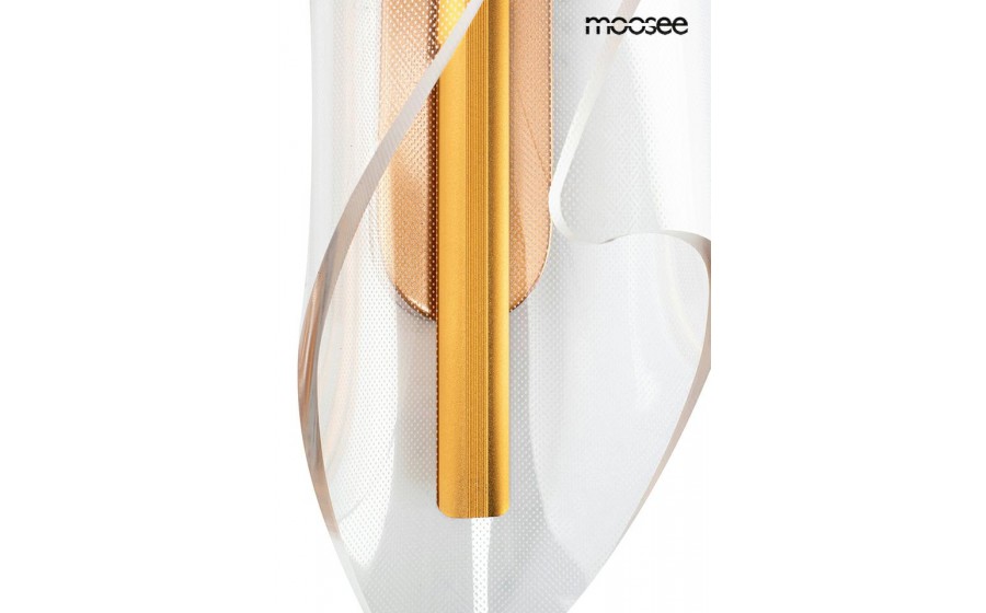 Expo MOOSEE lampa ścienna FROST złota