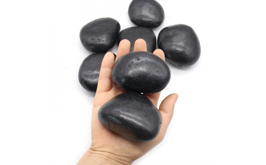 Kamień dekoracyjny ogrodowy 5-8 cm 1000  kg czarny