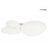 MOOSEE lampa sufitowa / plafon CLOUD 3  biała