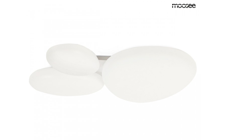 MOOSEE lampa sufitowa / plafon CLOUD 3  biała