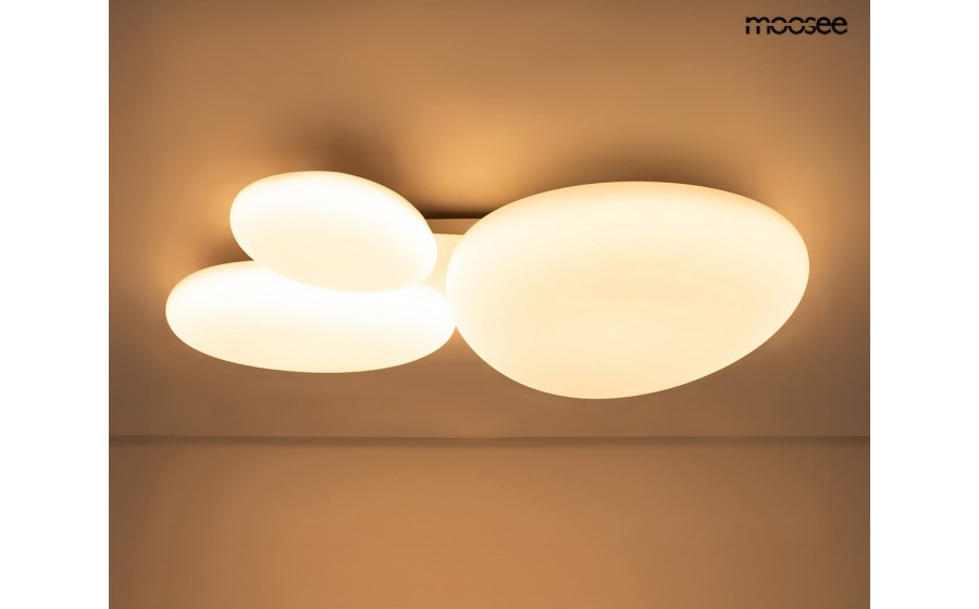 MOOSEE lampa sufitowa / plafon CLOUD 3  biała