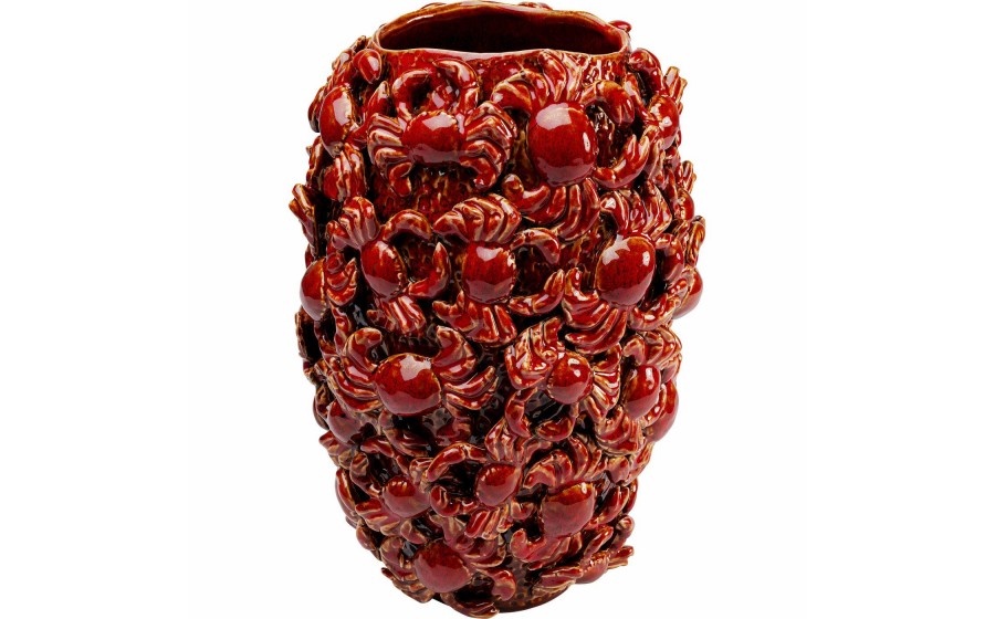 KARE wazon dekoracyjny CRABS 39 cm  czerwony