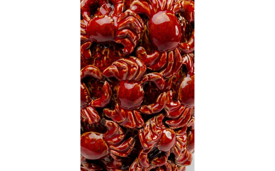KARE wazon dekoracyjny CRABS 39 cm  czerwony