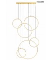 MOOSEE lampa wisząca CIRCULO SIX złota