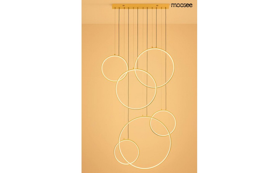 MOOSEE lampa wisząca CIRCULO SIX złota