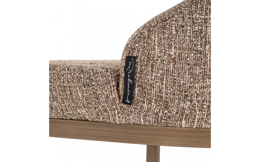 RICHMOND zestaw 2 krzeseł barowych  BOLTON brown tweed